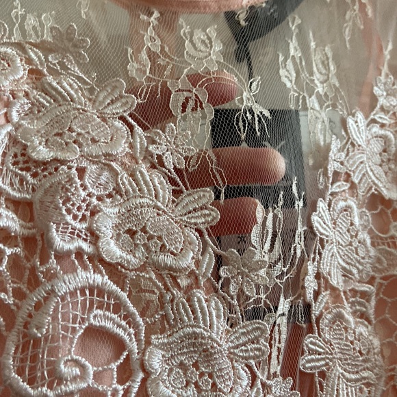 🆕 Beautiful peach coloured maxi evening dress in size us 8 - Picture 6 of 11